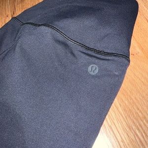 Lululemon Black and Silver Ombré Legging